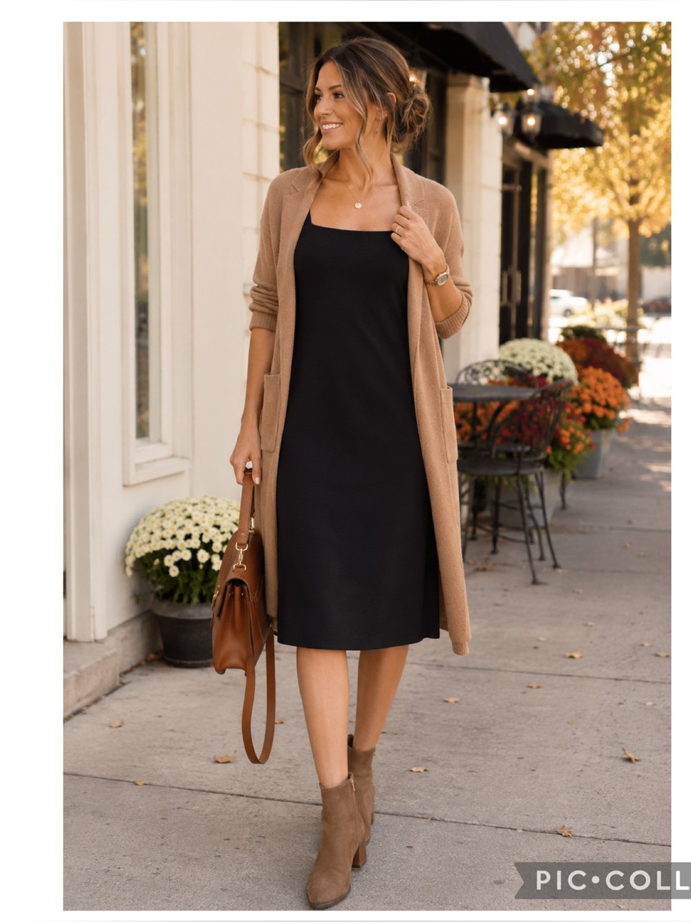 J.Crew Black Slip Dress Size 14 Square Neck Midi Minimalist Classic LBD